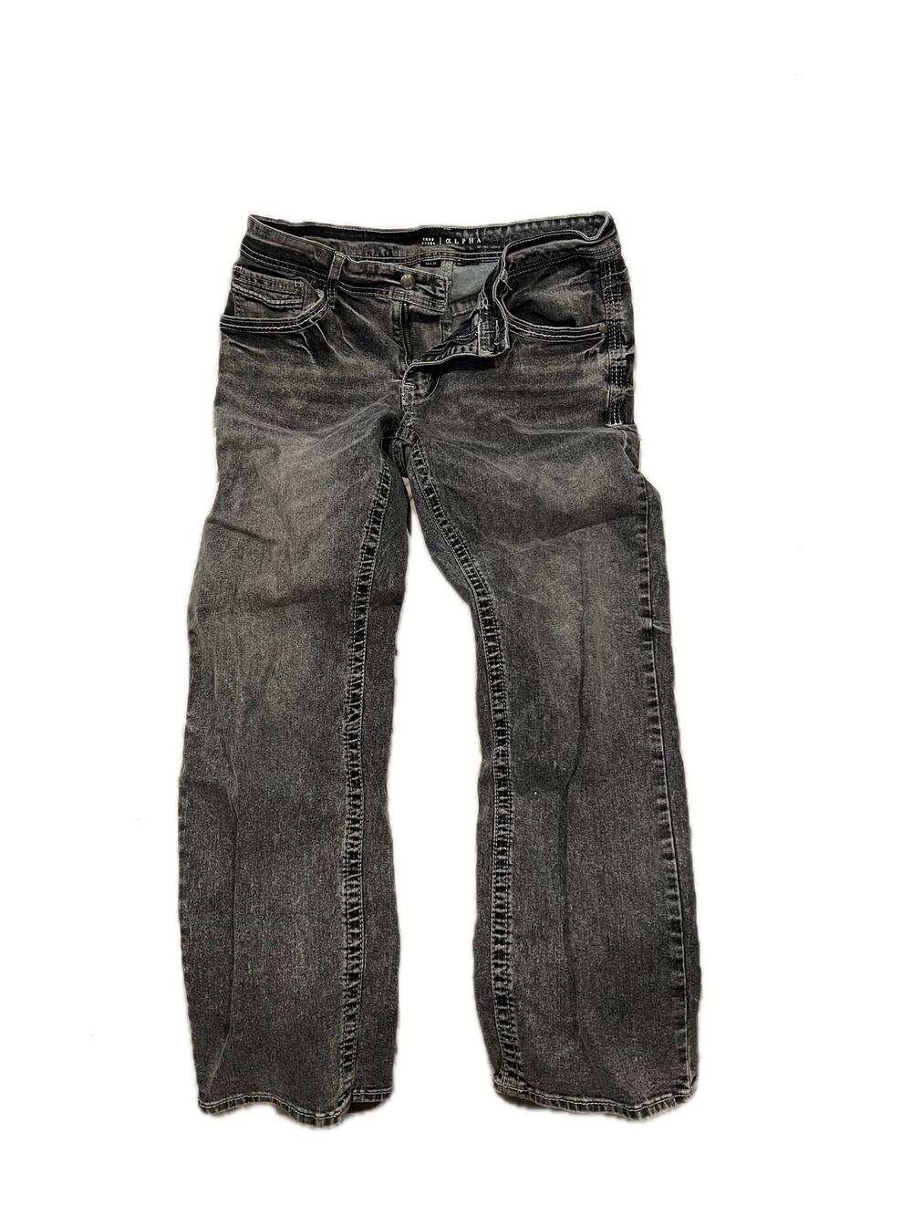 True Rebel 805 Straight Fit Blue Jeans Mens 34x30